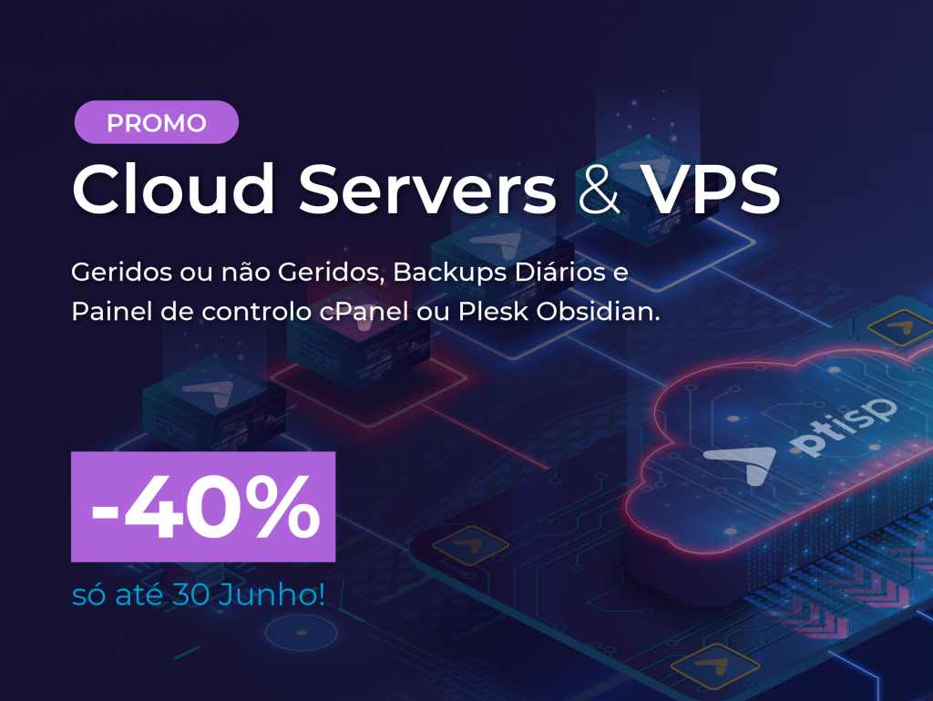 -40% em Cloud Servers & VPS 